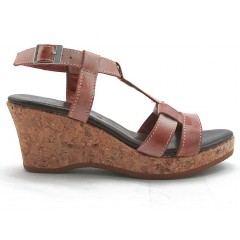 450263-Sandalo listini con zeppa sughero in pelle cuoio