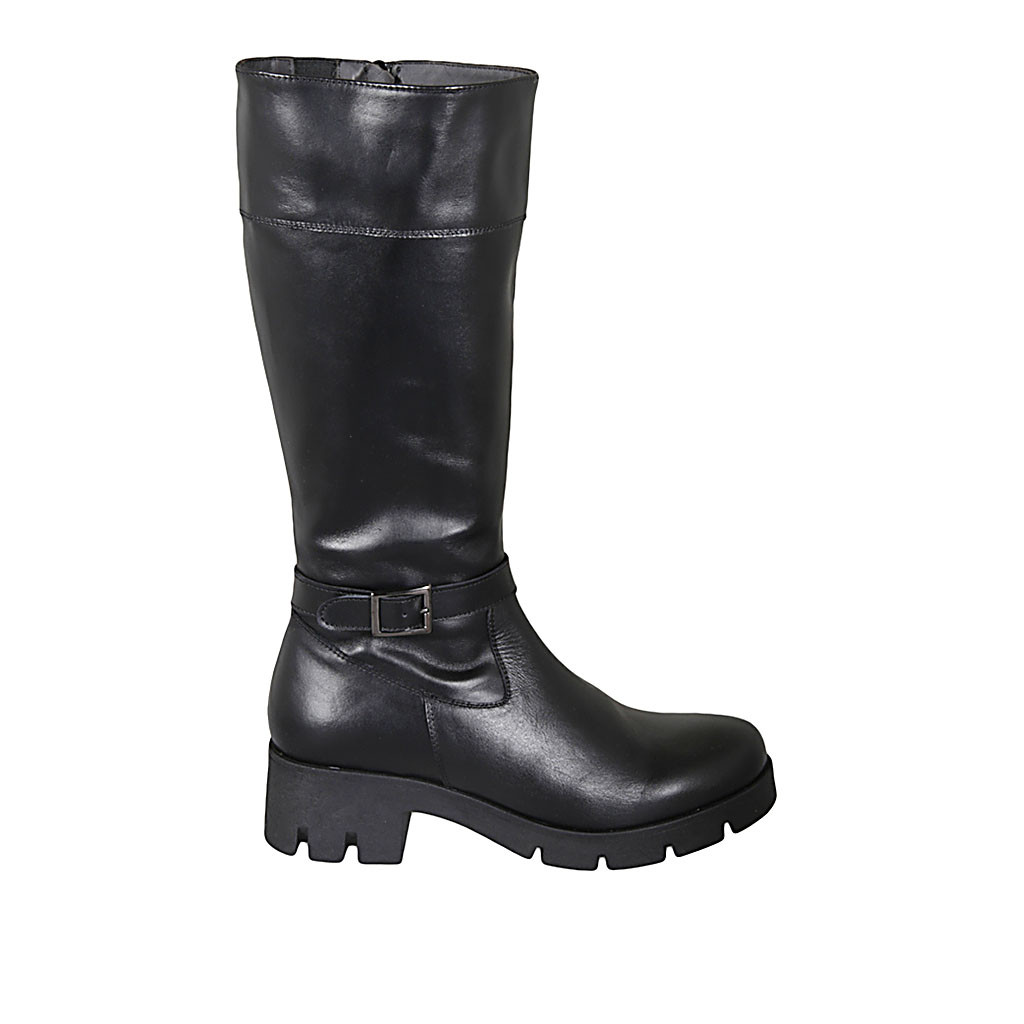 Bottes genoux en cuir Nostra Santissima