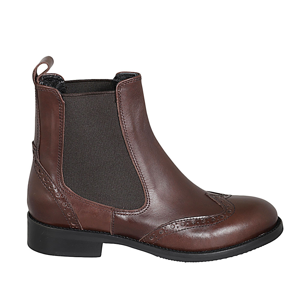 Stivaletto pelle best sale marrone