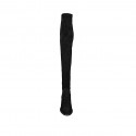 Bottes au-dessus de genou pour femmes en daim et matériau élastique noir talon 7 - Pointures disponibles:  34, 42, 43