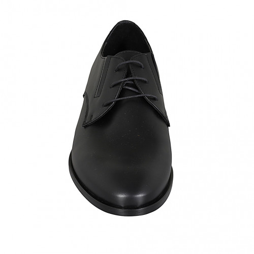 DIGEL Selleng Chaussures Basses à Lacets Pour Homme En Cuir Lisse - Noir Ou Bleu Marine