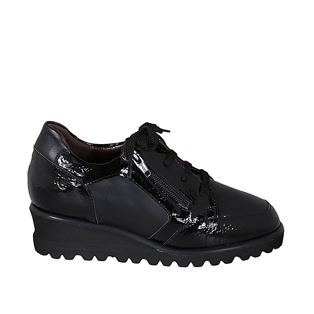 Scarpe stringate da donna in pelle genuina lavorazione artigianale - Diva Shoes