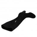 Bota para mujer con media cremallera en material elastico y gamuza negra tacon 8 - Tallas disponibles:  32, 42, 43