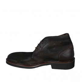 Men's laced shoe in brown... 2
