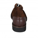 Zapato para hombres con cordones en piel y gamuza brun clair - Tallas disponibles:  38, 47, 50