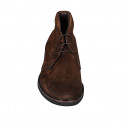 Chaussure pour hommes avec lacets en cuir et daim brun clair - Pointures disponibles:  38, 47, 50