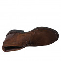 Chaussure pour hommes avec lacets en cuir et daim brun clair - Pointures disponibles:  38, 47, 50