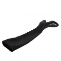 Botas sobre la rodilla para mujer en piel y material elastico negro tacon 7 - Tallas disponibles:  33