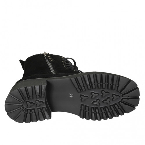 Bottines Talons Hauts UGG Australia En Daim Noir - Taille 8.5 Avec Fermeture Éclair Et Dentelle