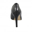 Escarpin pour femmes en cuir imprimé noir talon 9 - Pointures disponibles:  31