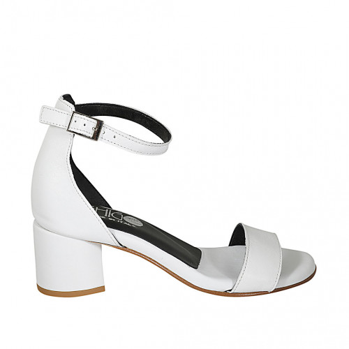 Woman's open shoe with ankle strap in...