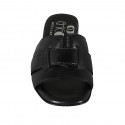 Mule para mujer en piel negra tacon 2 - Tallas disponibles:  42