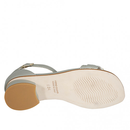 chaussures femme cuir tressé