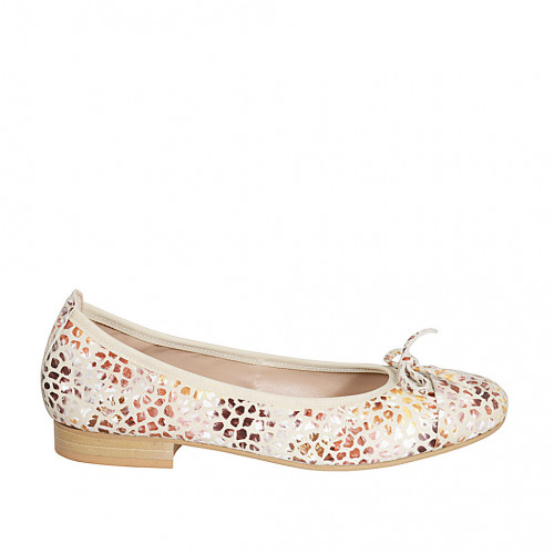 Woman's ballerina shoe with bow and...