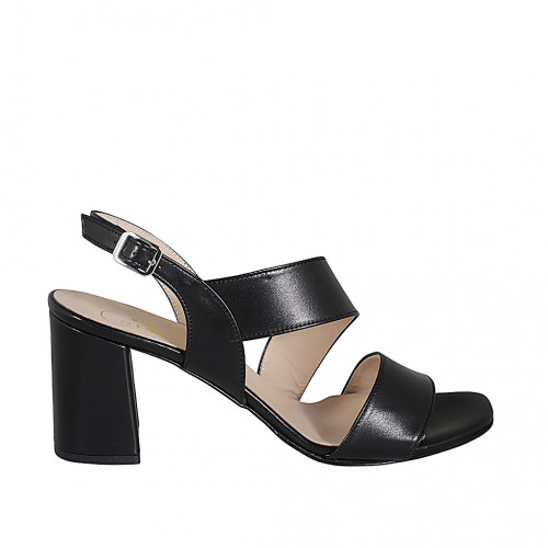 Woman's sandal in black-colored...