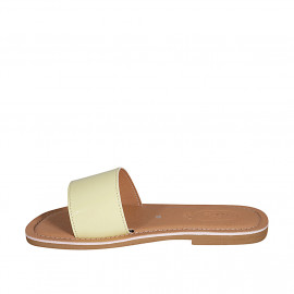 Sabo para mujer en piel amarillo tacon 1 - Tallas disponibles:  42, 43 2