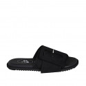 Mule pour femmes en daim noir avec boucle talon compensé 1 - Pointures disponibles:  32, 34, 43