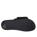 Mule pour femmes en daim noir avec boucle talon compensé 1 - Pointures disponibles:  32, 34, 43