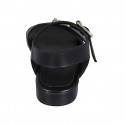 Sandale pour femmes avec boucles réglables en cuir noir talon 2 - Pointures disponibles:  42