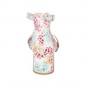 Woman's open shoe with strap in multicolor printed suede heel 5 - Available sizes:  43