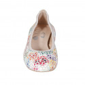 Ballerine pour femmes en daim imprimé multicouleur talon 2 - Pointures disponibles:  32, 45