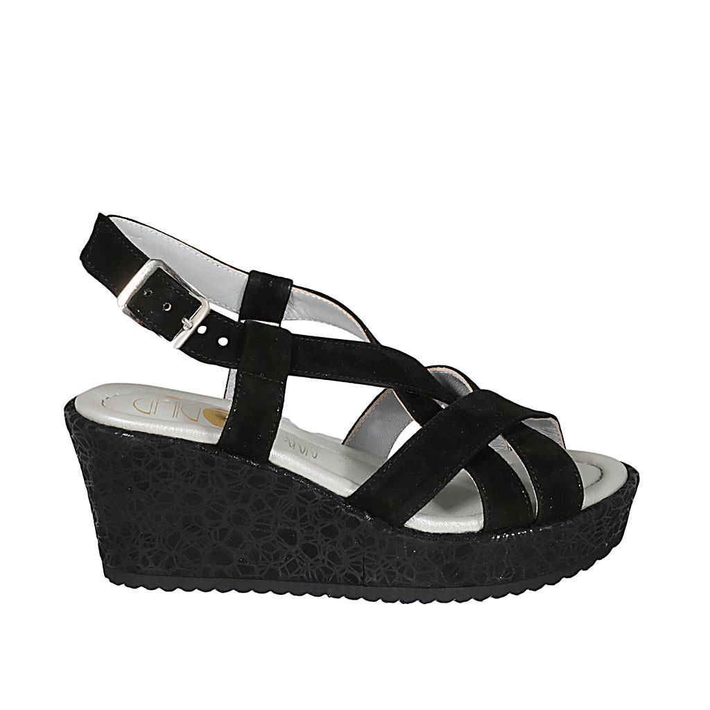 Sandale clearance daim noir