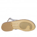 Sandale entredoigt pour femmes en daim lilas avec strass talon 2 - Pointures disponibles:  33, 42, 43, 44, 46