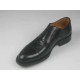 Men's laced Oxford shoe with captoe in black leather - Available sizes:  51