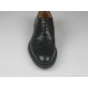 Men's laced Oxford shoe with captoe in black leather - Available sizes:  51