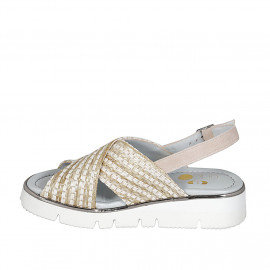 Woman's sandal in beige... 2