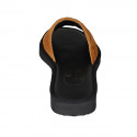 Mule pour femmes en daim cognac talon 2 - Pointures disponibles:  42, 44