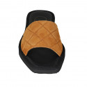 Mule pour femmes en daim cognac talon 2 - Pointures disponibles:  42, 44