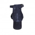 Chaussure ouverte pour femmes avec courroie en daim bleu talon 5 - Pointures disponibles:  42, 43
