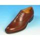 Chaussure oxford à lacets avec bout Brogue en cuir marron acajou - Pointures disponibles:  52, 53, 54
