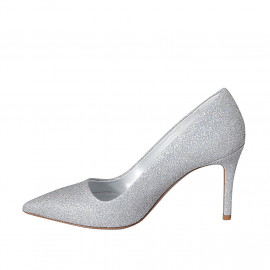 Woman's pump in silver... 2
