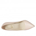 ﻿Escarpin pour femmes en cuir nue talon 10 - Pointures disponibles:  42, 43