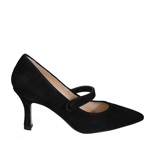 Escarpin clearance noir daim