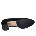 Décolleté da donna a punta tonda in camoscio nero tacco 6 - Misure disponibili: 32