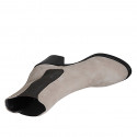 Bottines pour femmes avec élastiques en daim beis talon 7 - Pointures disponibles:  42, 43, 44