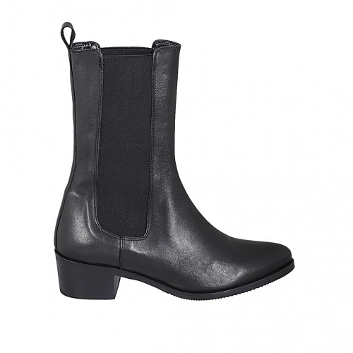 Woman's high Texan ankle boot in...