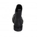 Botines para mujer en piel negra con elasticos tacon 3 - Tallas disponibles:  33