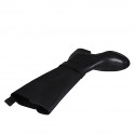 Bottes pour femmes en cuir noir avec boucle et elastiques talon 3 - Pointures disponibles:  33, 43, 44, 46