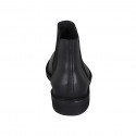 Botin para hombre con elasticos en piel negra - Tallas disponibles:  37, 38
