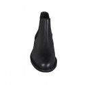 Botin para hombre con elasticos en piel negra - Tallas disponibles:  37, 38