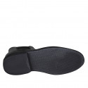 Botin para hombre con elasticos en piel negra - Tallas disponibles:  37, 38
