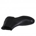 Botin para hombre con elasticos en piel negra - Tallas disponibles:  37, 38