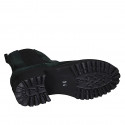 Bottines pour femmes en daim vert avec élastiques talon 5 - Pointures disponibles:  42, 43, 44