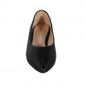 Chaussure à bout pointu pour femmes en cuir verni noir talon 2 - Pointures disponibles:  32, 42