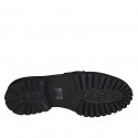 Mocassin pour femmes en daim noir avec accessoire talon 3 - Pointures disponibles:  32, 33, 34, 44