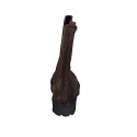 Stivaletto alto da donna in camoscio marrone con elastici e puntale tacco 4 - Misure disponibili: 32, 46